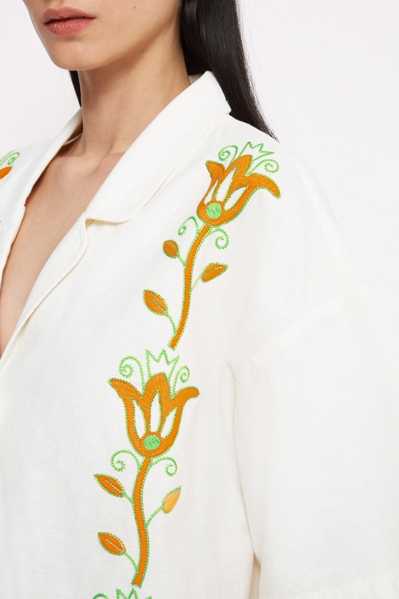 Romeo cotton shirt - Ivory