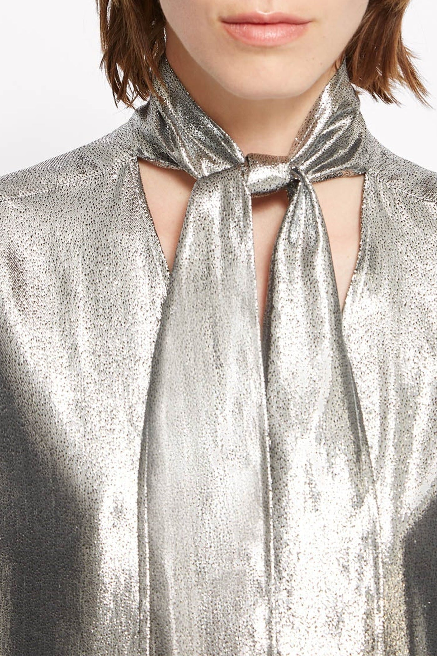 Chemise Vito en soie - Silver