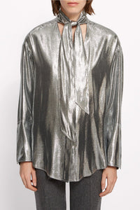 Chemise Vito en soie - Silver