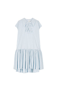 Robe Christo à col jabot - Blue