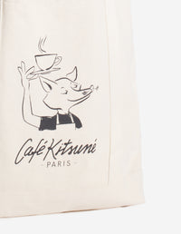 Sac cabas Café Kitsuné Coffee Cup imprimé - Tapioca