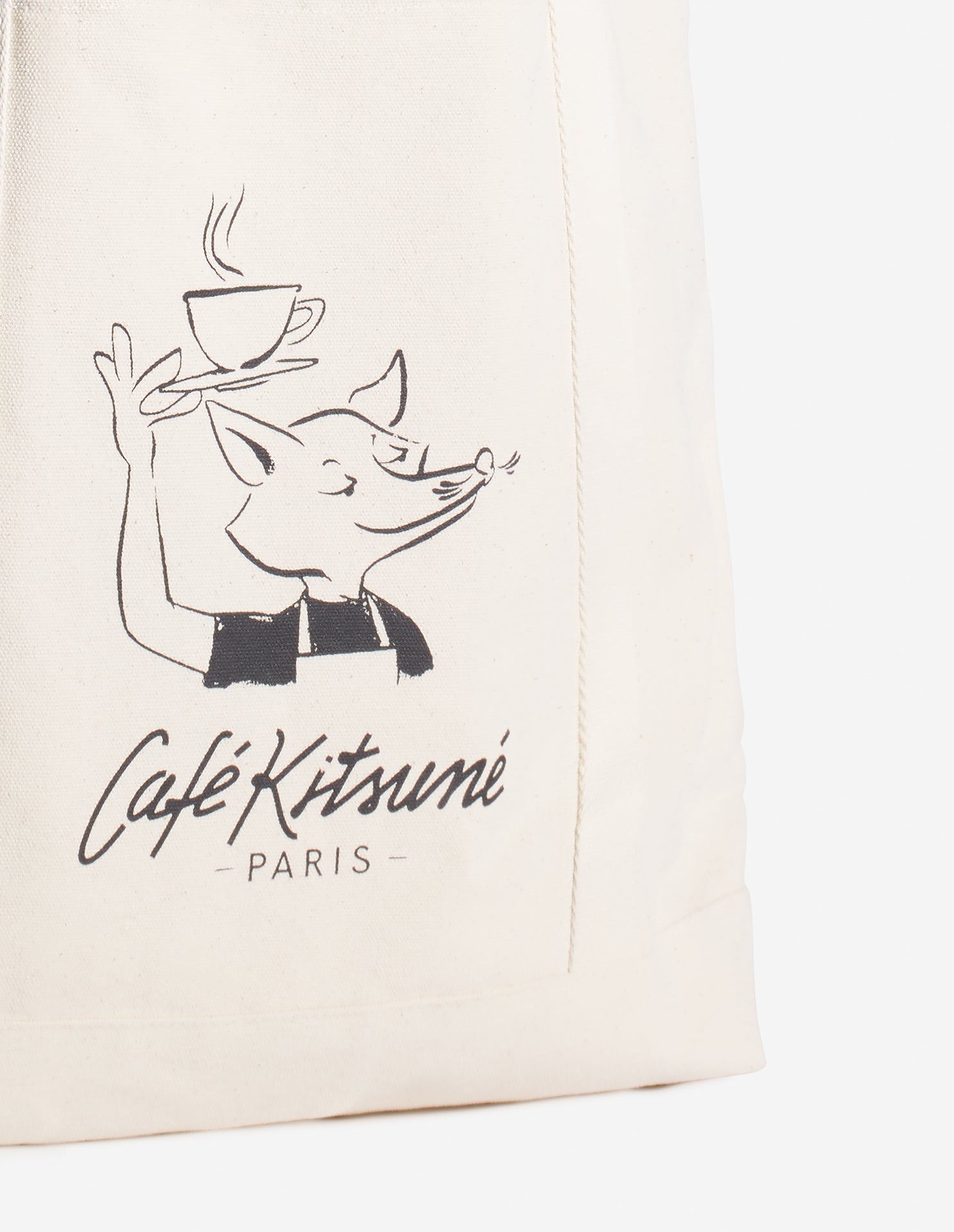 Sac cabas Café Kitsuné Coffee Cup imprimé - Tapioca