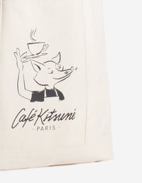Sac cabas Café Kitsuné Coffee Cup imprimé - Tapioca