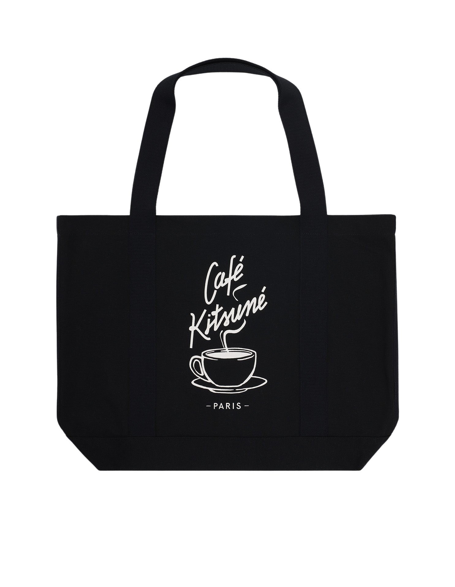 Sac cabas Café Kitsuné Coffee Cup imprimé - Black