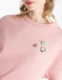 Set of 3 Café Kitsuné pins - Multicolor