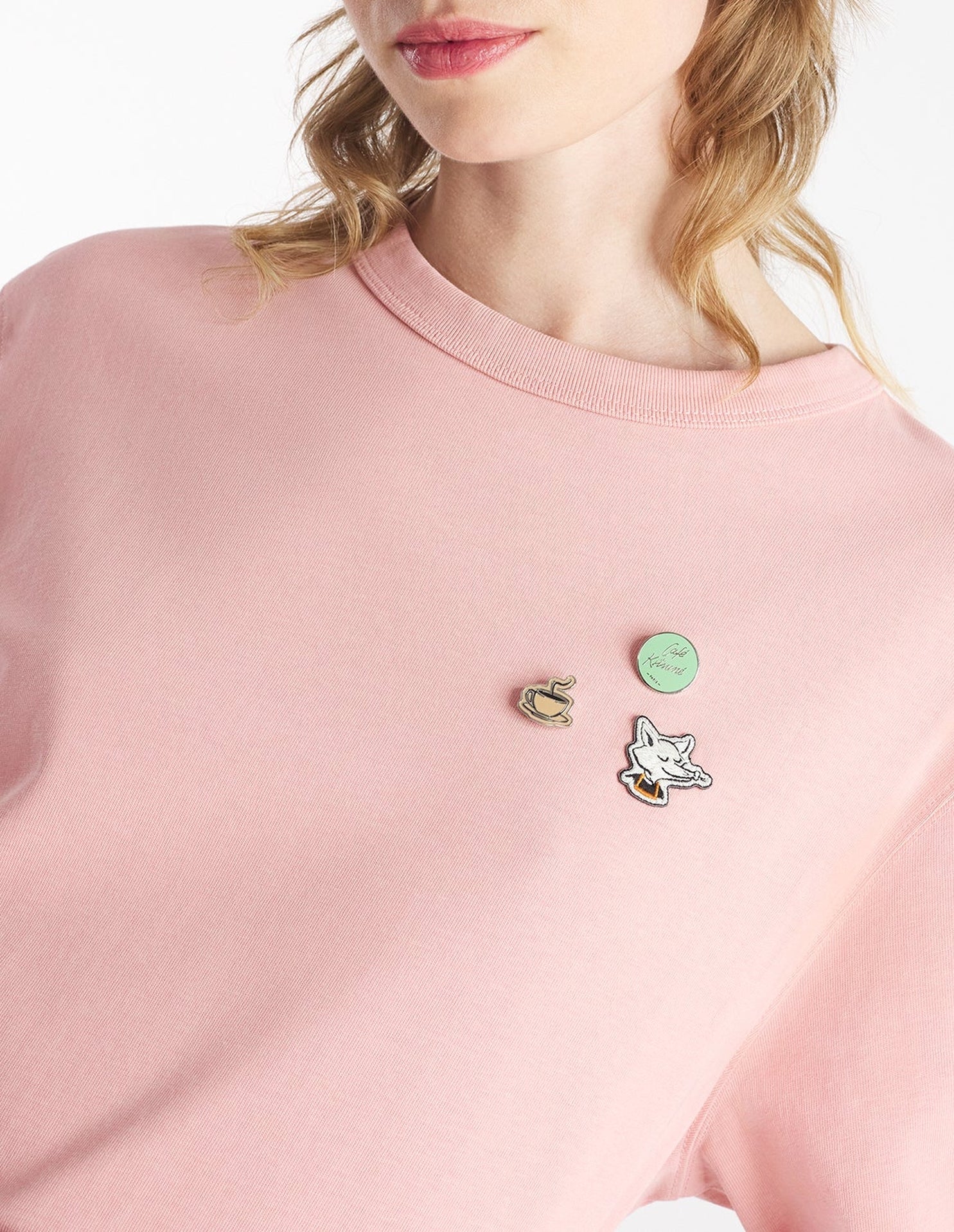 Set of 3 Café Kitsuné pins - Multicolor