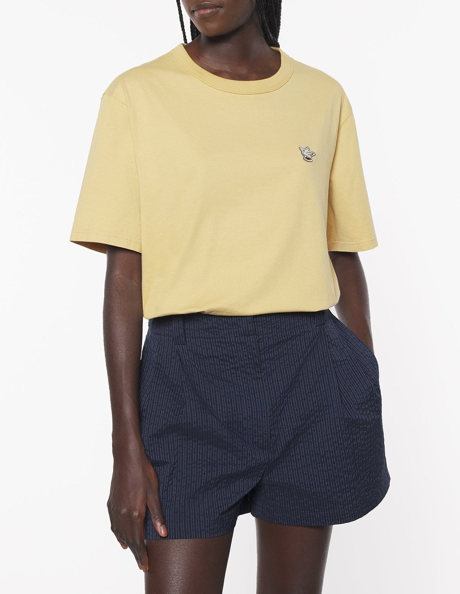 Relax Patch Barista Fox T-shirt - Sesame