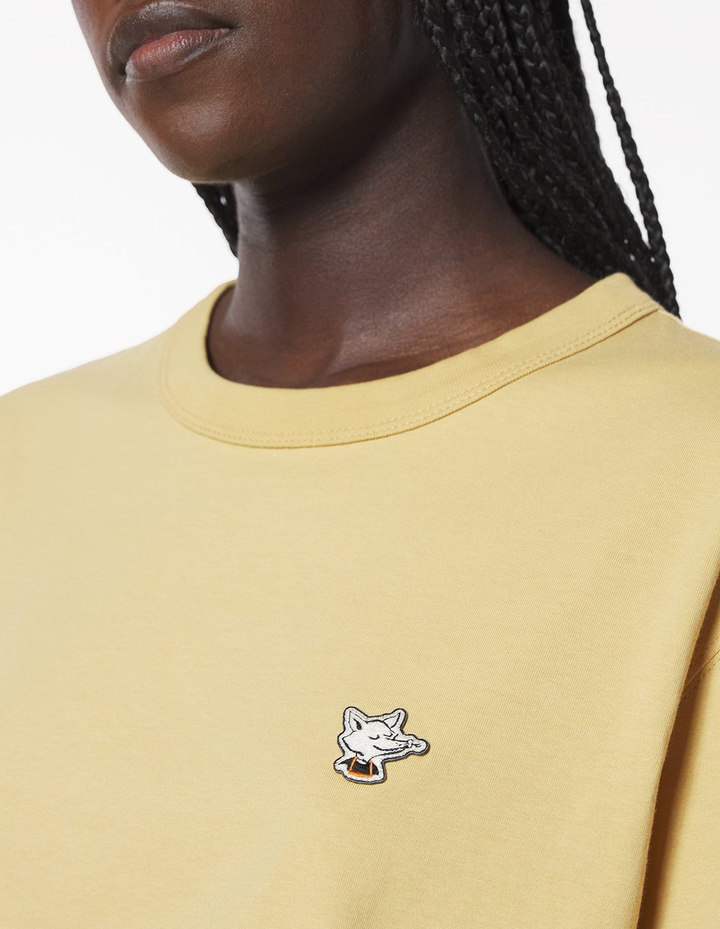 Relax Patch Barista Fox T-shirt - Sesame