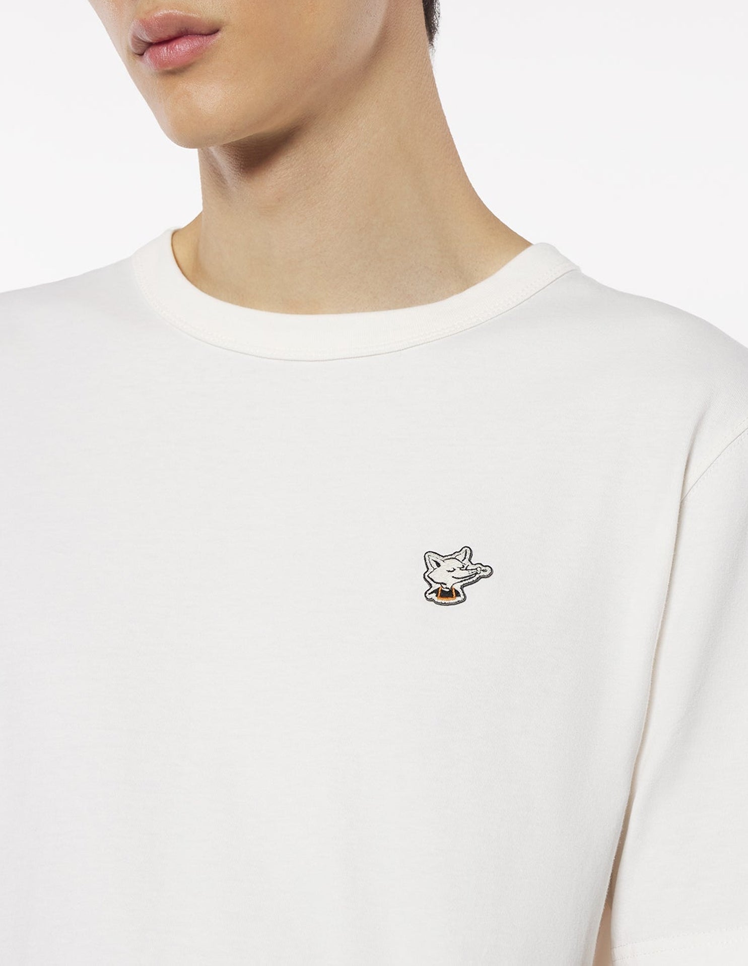 Relax Patch Barista Fox T-shirt - Tapioca