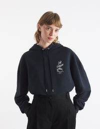 Café Kitsuné Coffee Cup Hoodie - Black