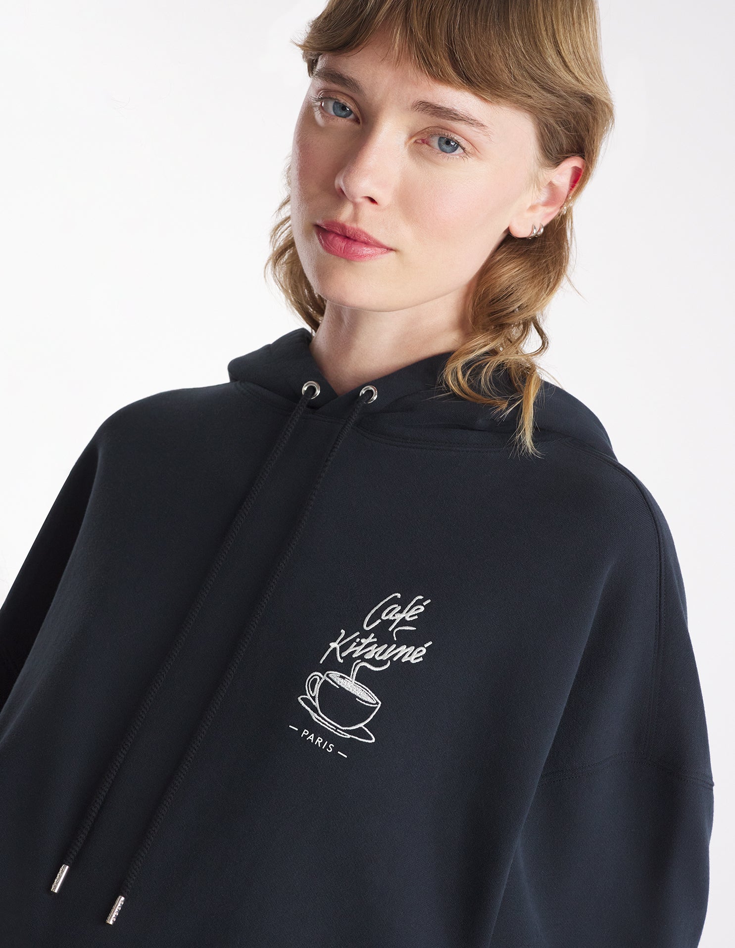 Café Kitsuné Coffee Cup Hoodie - Black
