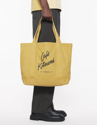 Café Kitsuné tote bag with printed logo - Sesame