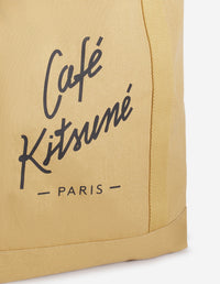 Café Kitsuné tote bag with printed logo - Sesame