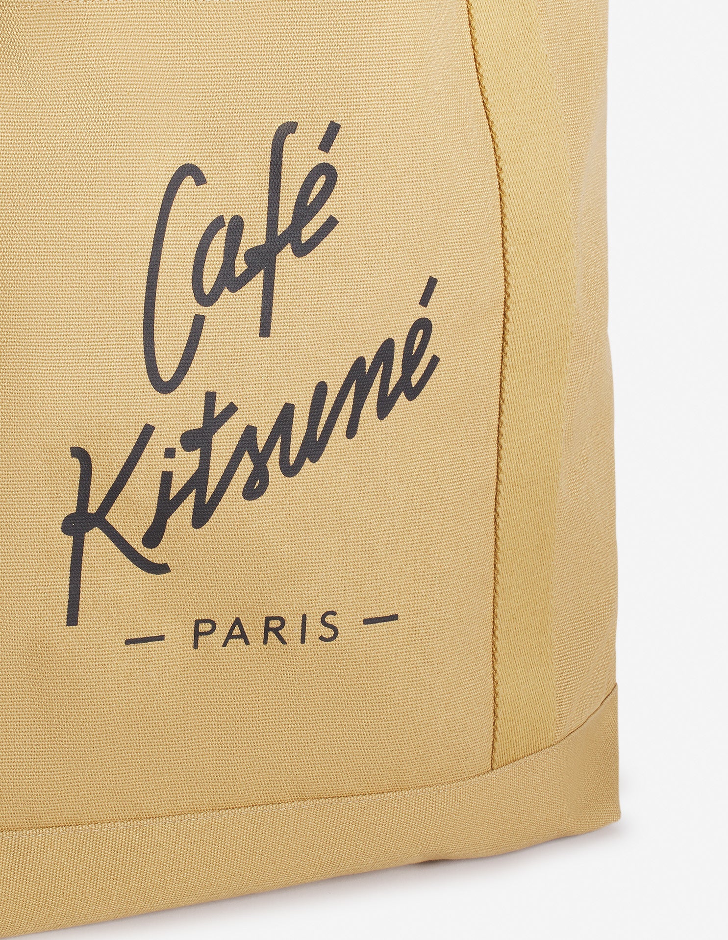 Café Kitsuné tote bag with printed logo - Sesame