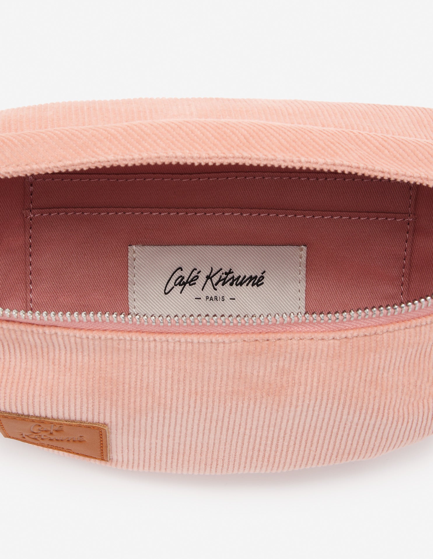 Corduroy fanny pack Café Kitsuné - Pink Juice