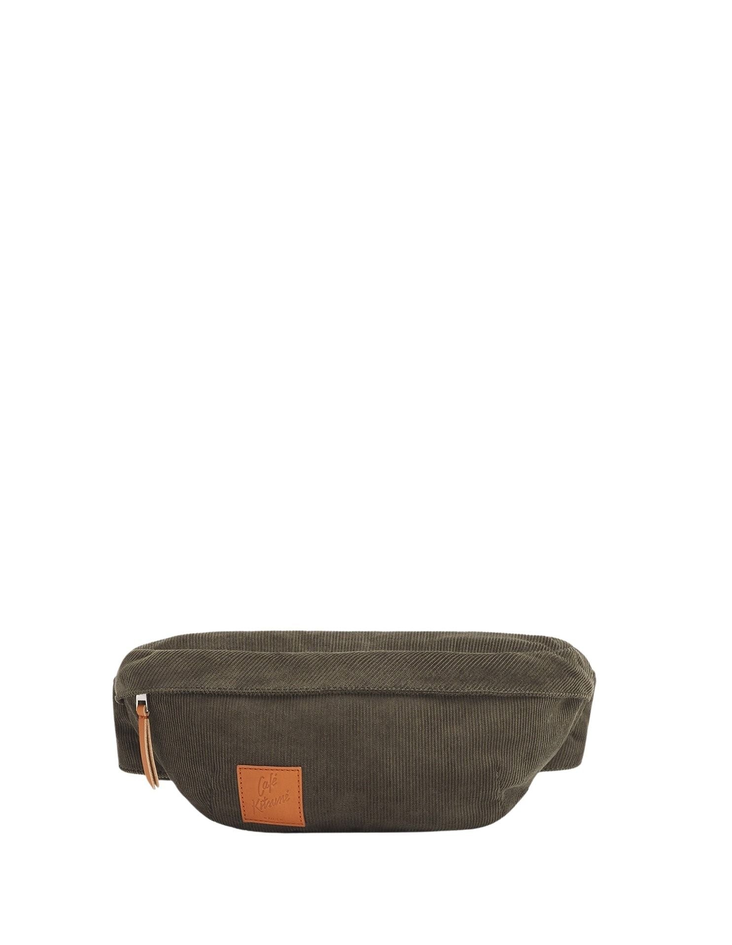 Café Kitsuné corduroy fanny pack - Sencha Green