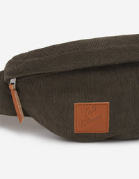 Café Kitsuné corduroy fanny pack - Sencha Green