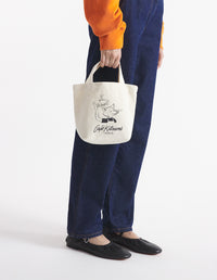 Petit sac cabas Café Kitsuné Fox - Tapioca