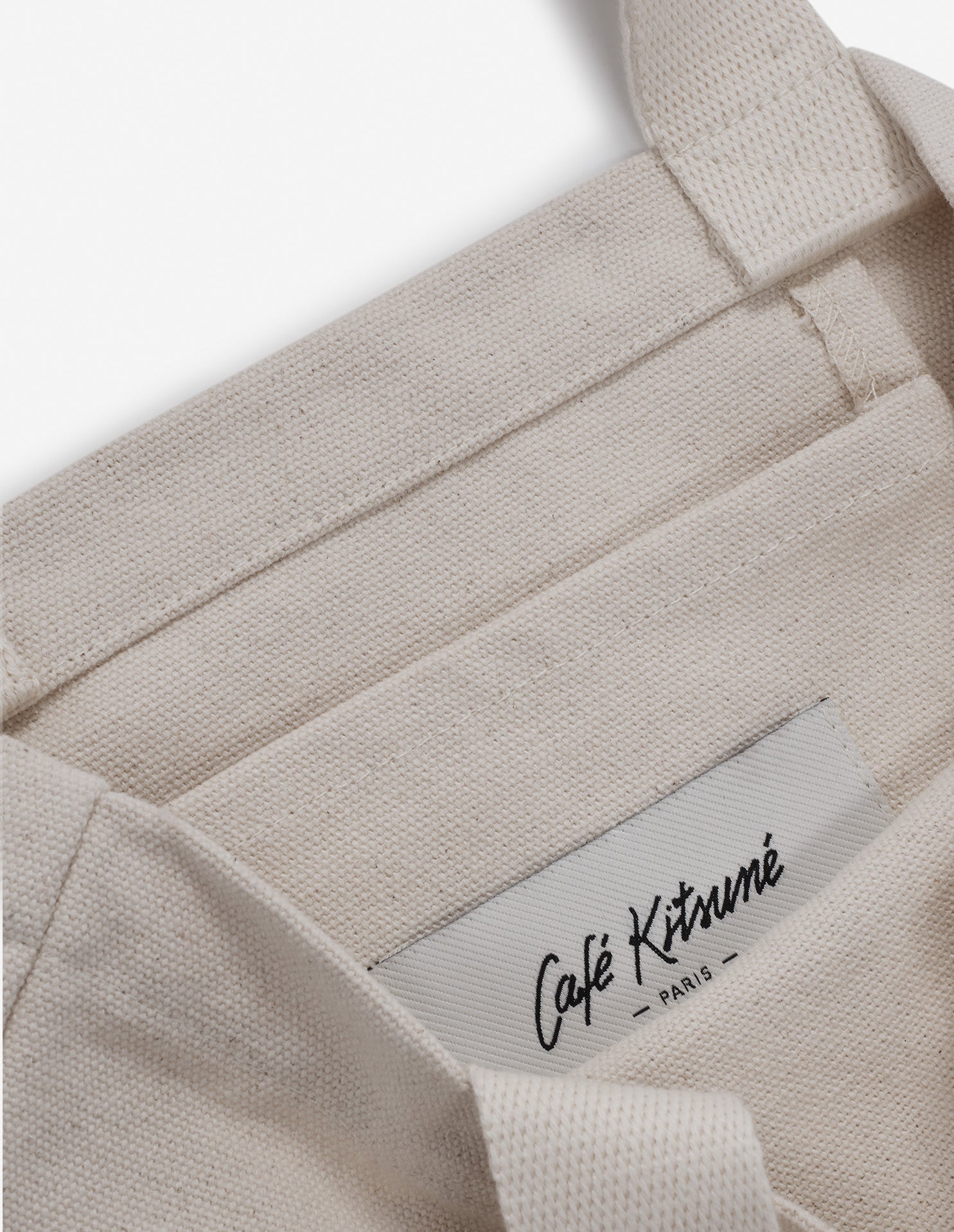 Petit sac cabas Café Kitsuné Fox - Tapioca