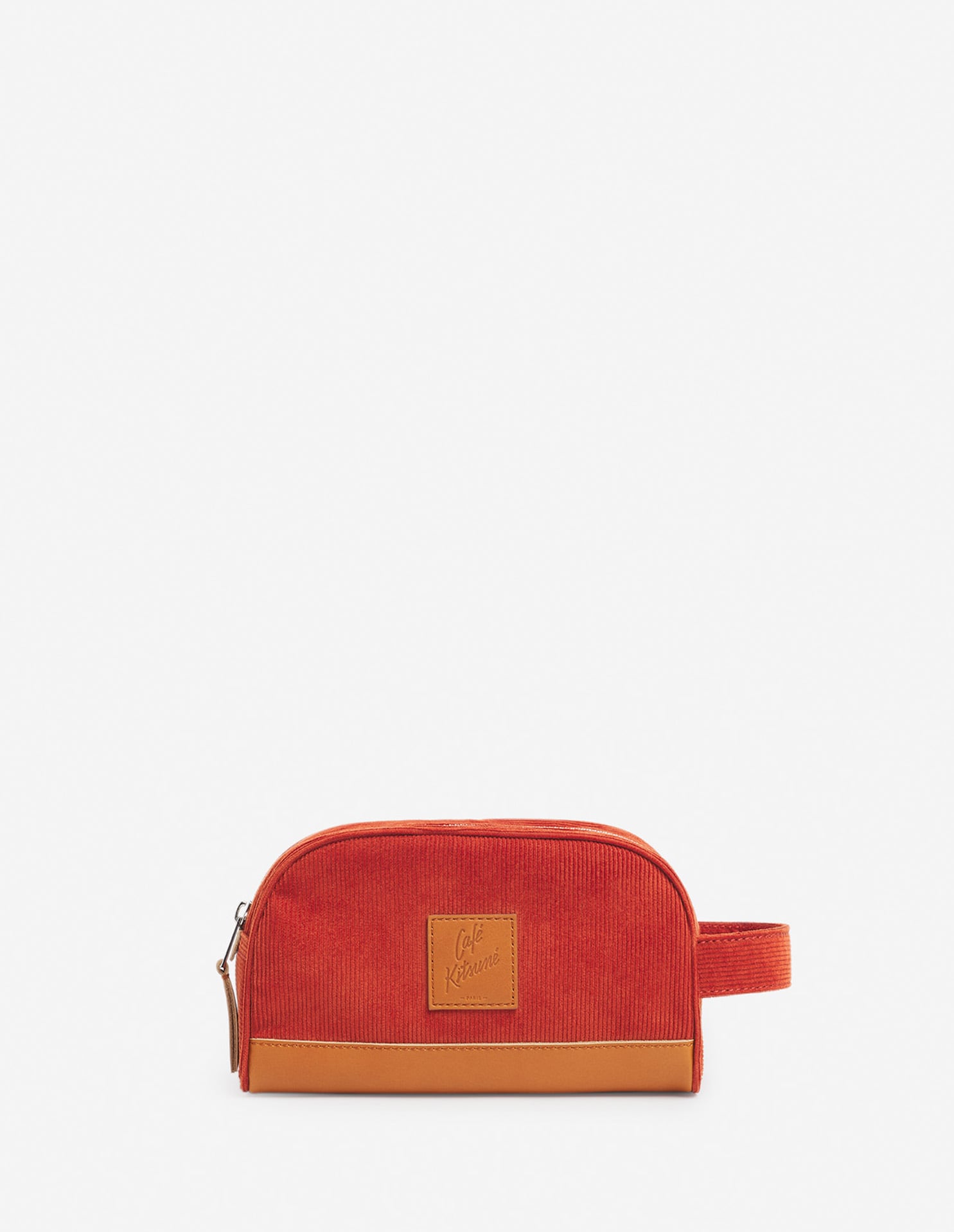 Café Kitsuné Corduroy Pencil Case - Adzuki