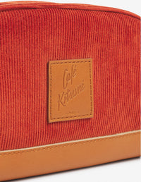 Café Kitsuné Corduroy Pencil Case - Adzuki