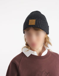 Bonnet Café Kitsuné en laine - Anthracite