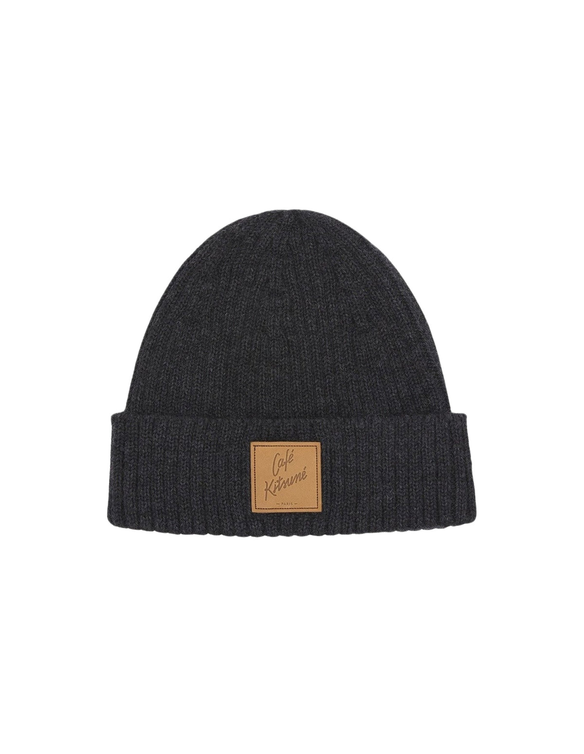 Bonnet Café Kitsuné en laine - Anthracite