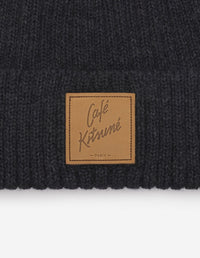 Bonnet Café Kitsuné en laine - Anthracite