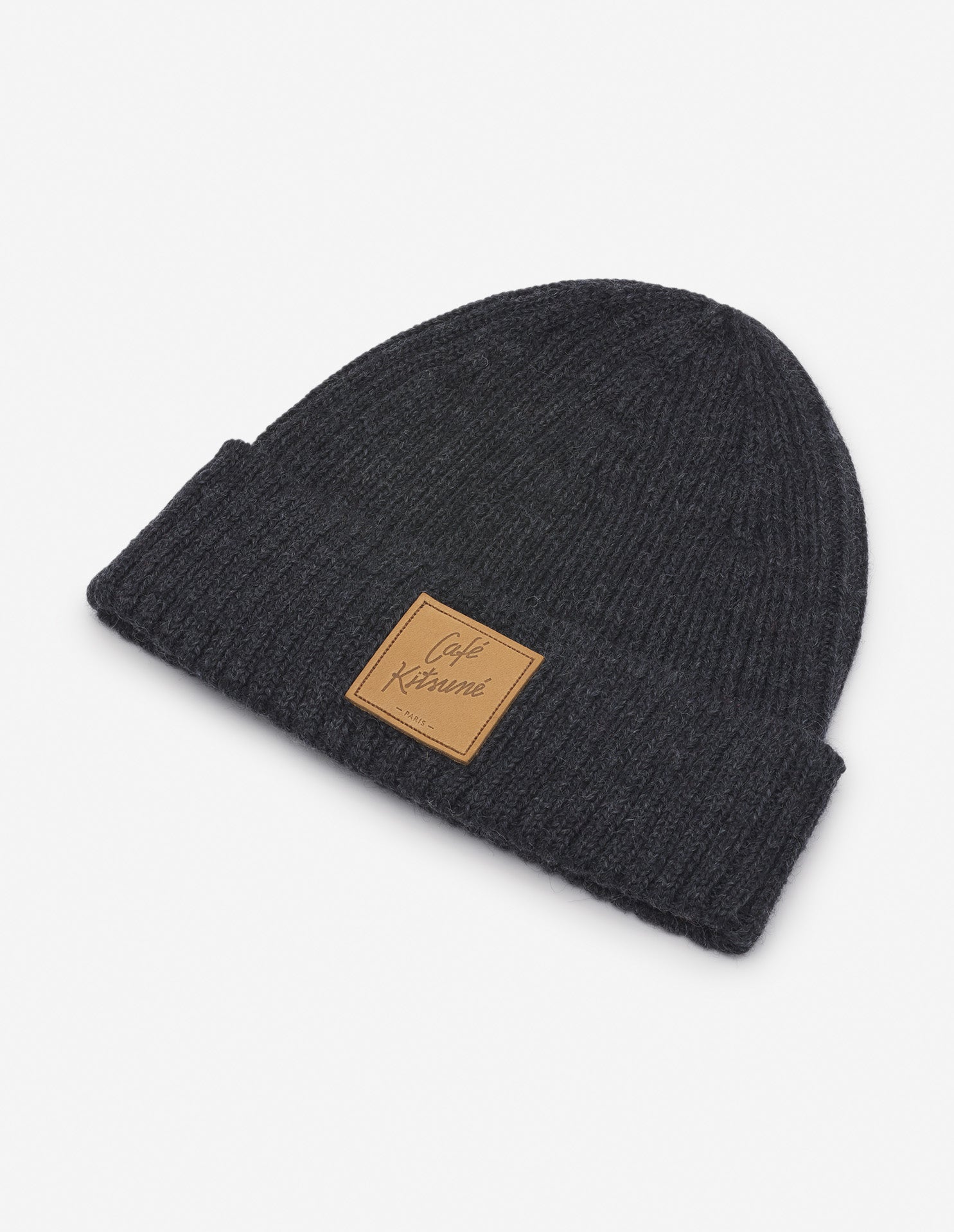 Café Kitsuné wool beanie - Anthracite
