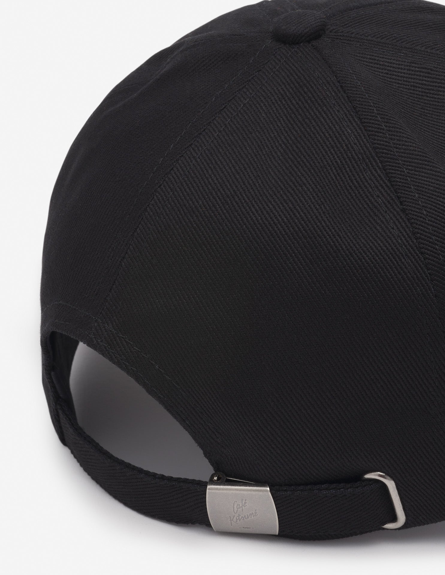 Café Kitsuné Paris embroidered cap - Black