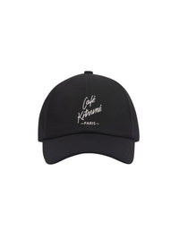 Café Kitsuné Paris embroidered cap - Black