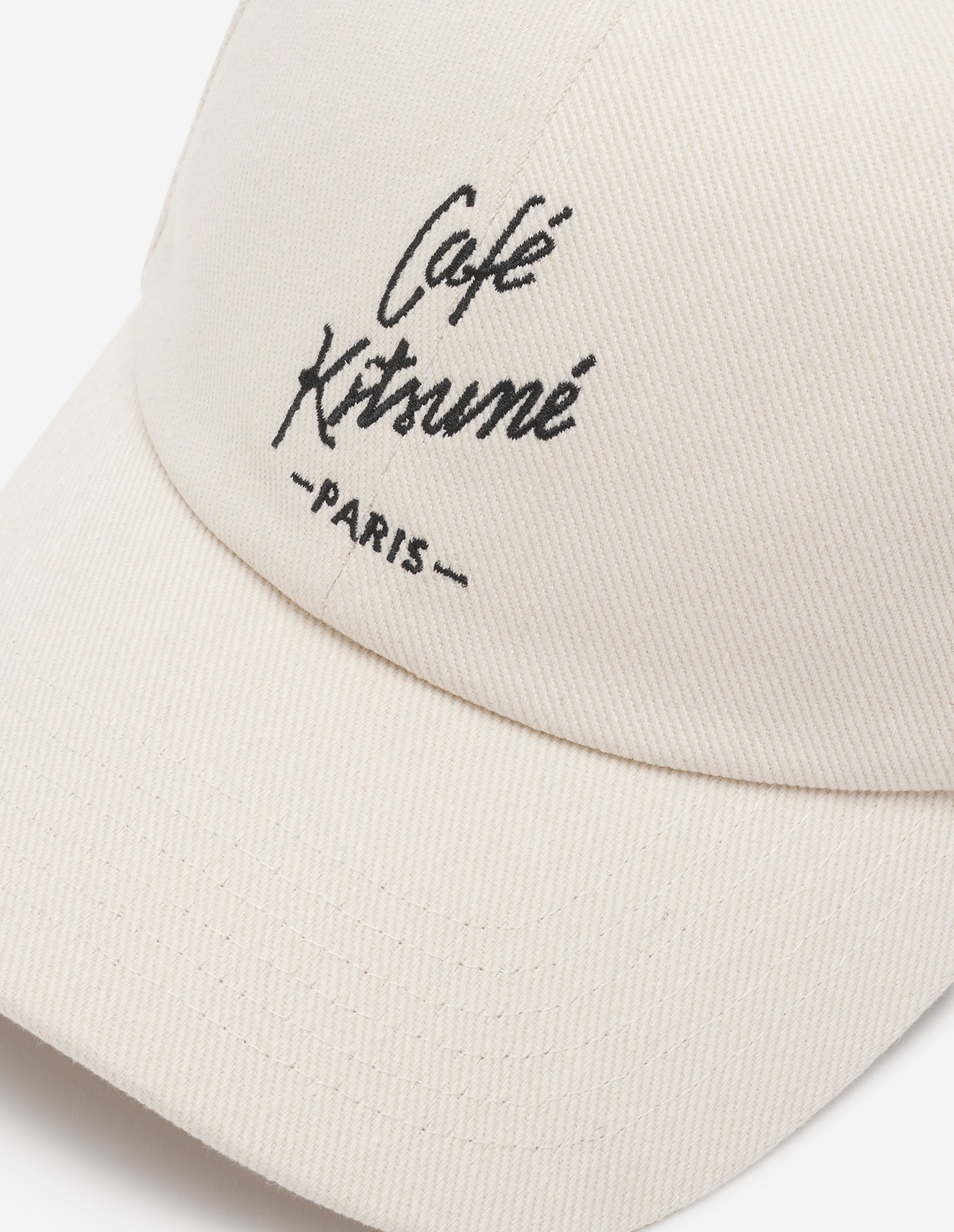 Café Kitsuné Paris embroidered cap - Tapioca
