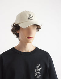Café Kitsuné Paris embroidered cap - Tapioca