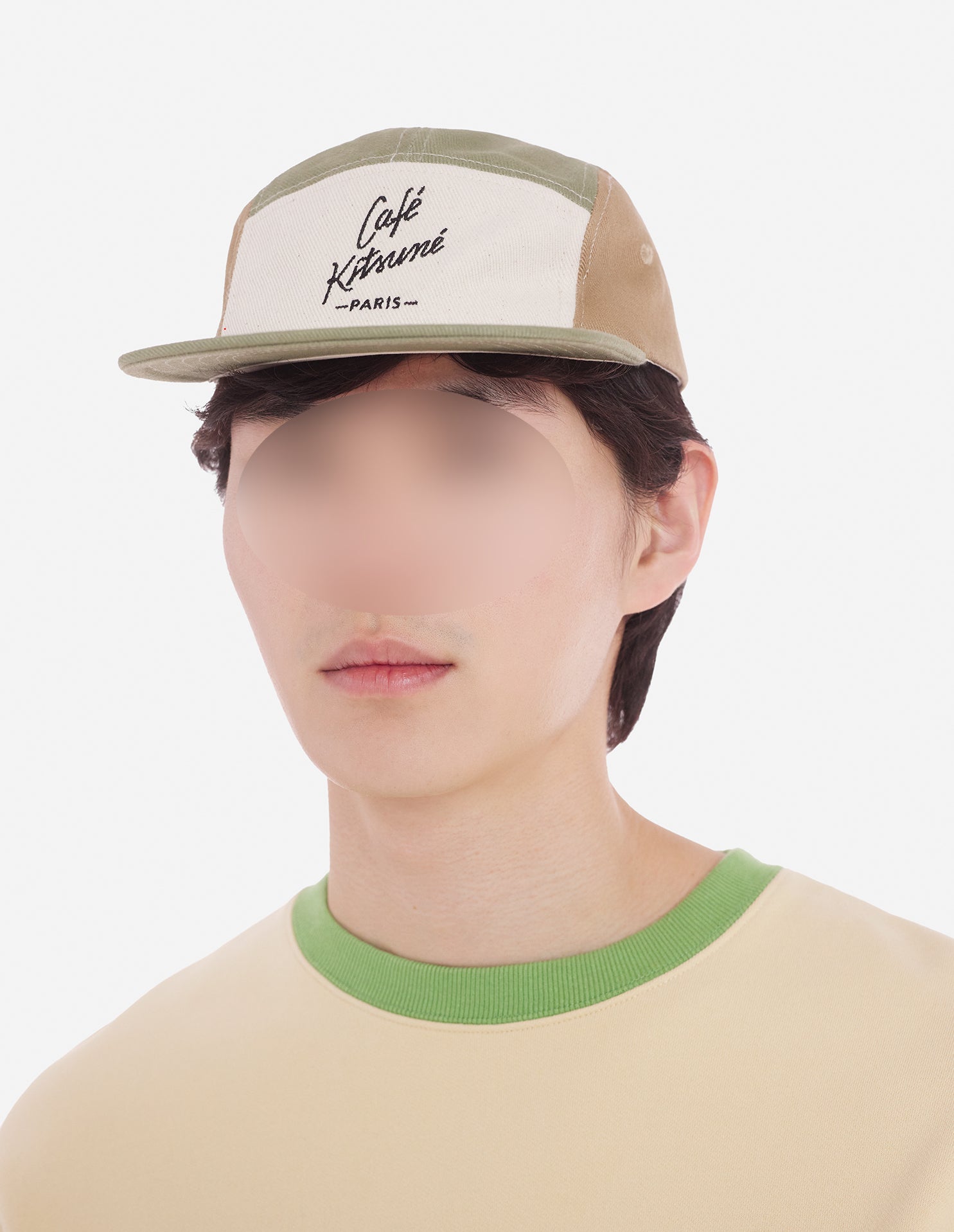 Casquette Café Kitsuné rayée - Tapioca Colorblock