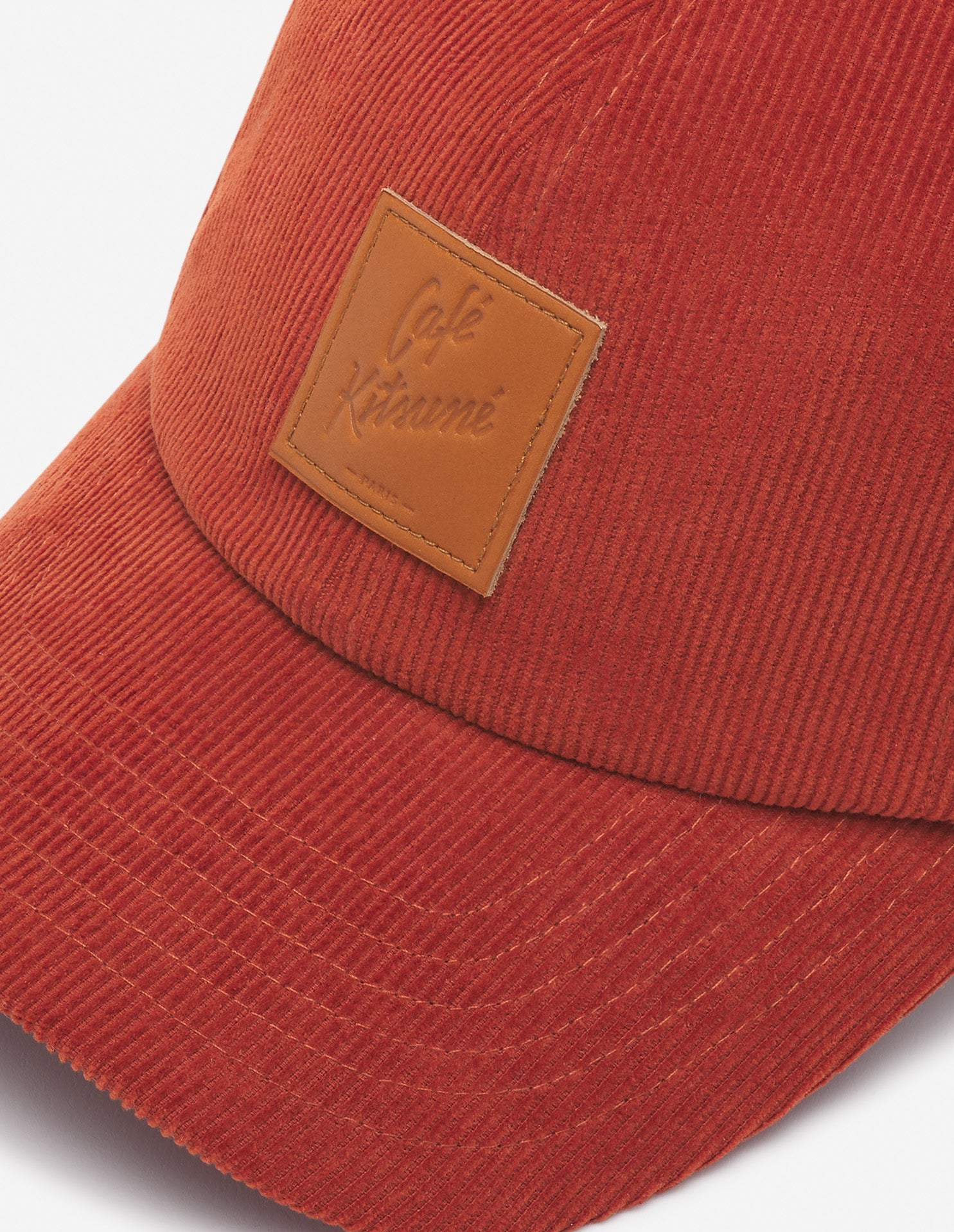 Café Kitsuné Corduroy 6P Cap - Adzuki