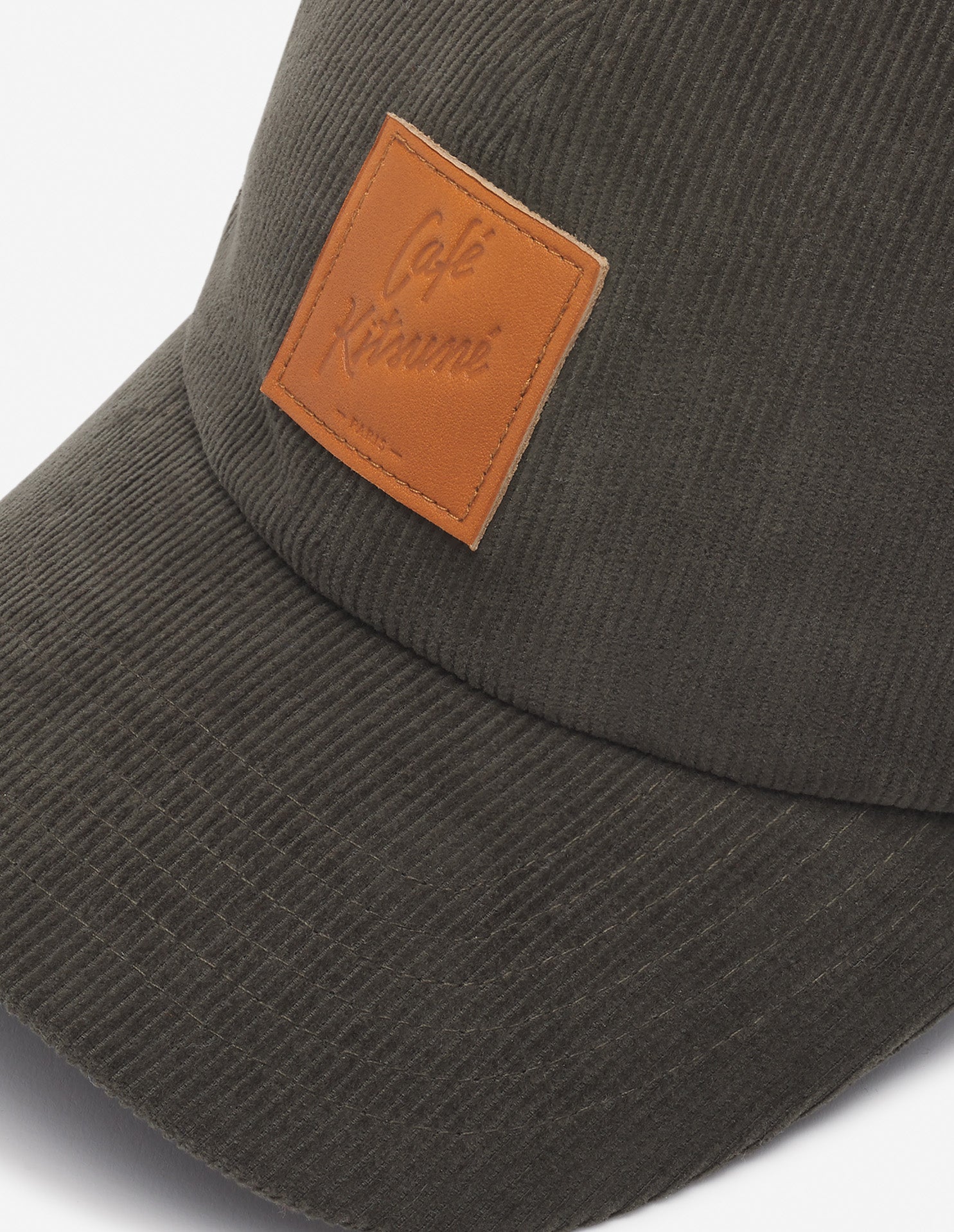 Café Kitsuné embossed logo cap - Sencha Green