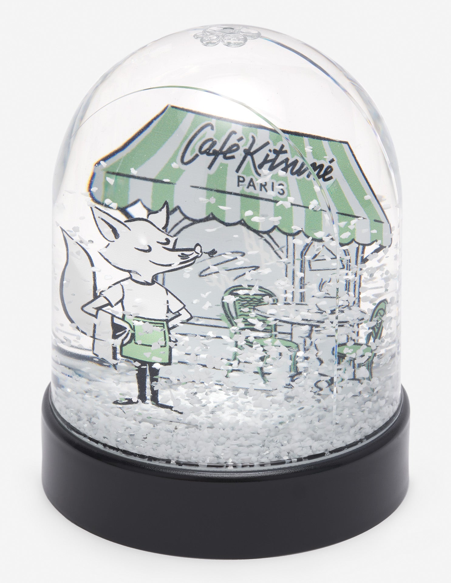Festive Barista Fox Snowball - Transparent