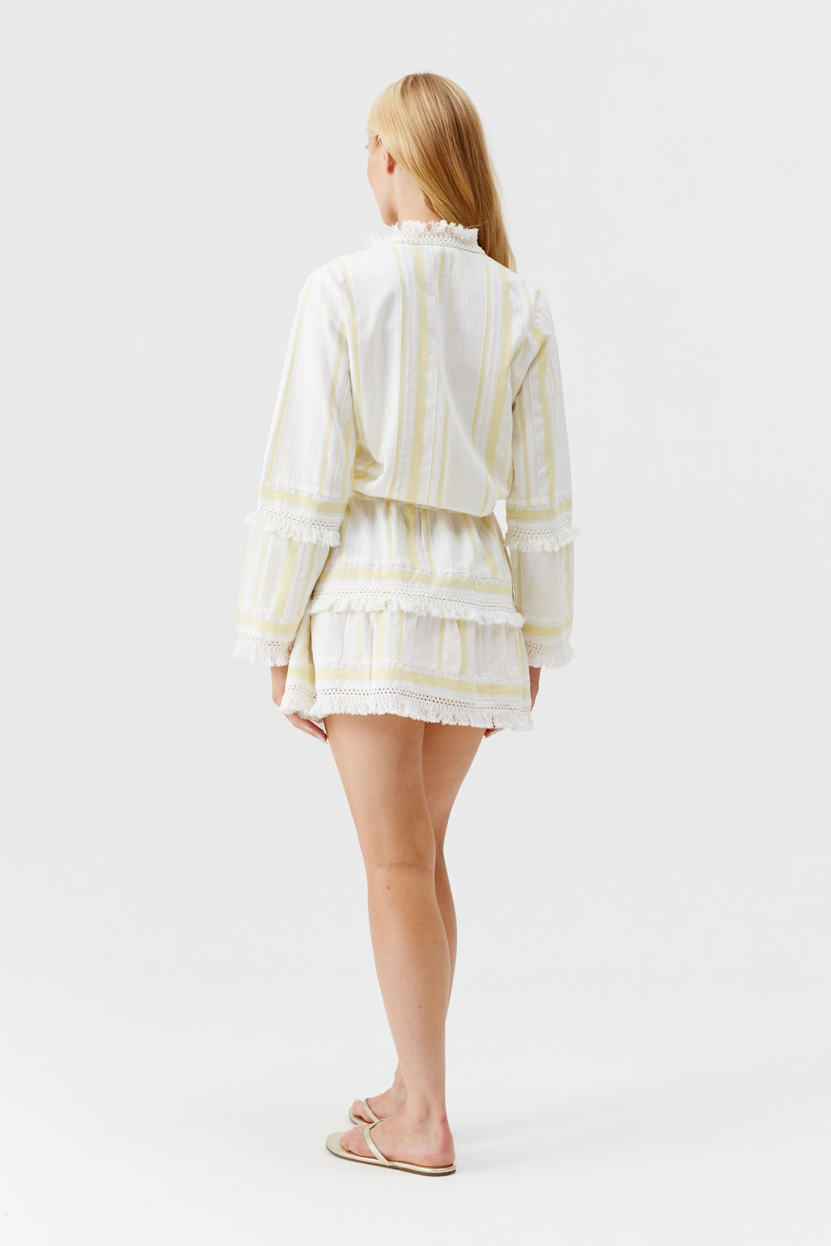 Robe Claudia à rayures - Yellow Stripe