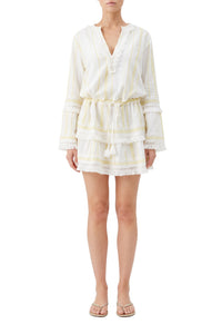 Robe Claudia à rayures - Yellow Stripe