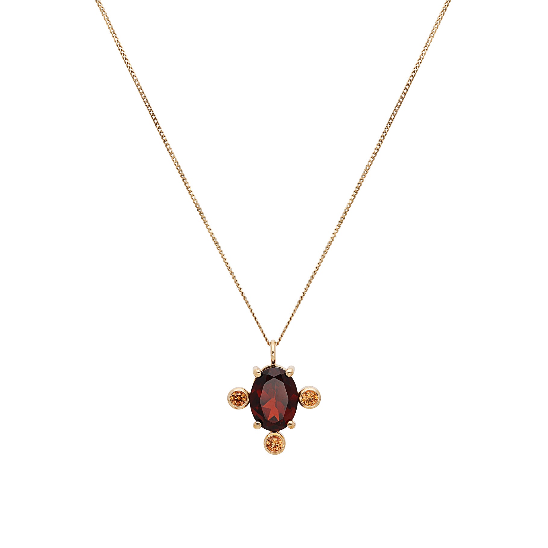 Collier Moon n°1 en or jaune - Turquoise
