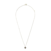 Collier en or jaune et argent sertie de diamant - Diamant & Grenat