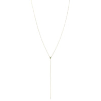 Collier en or jaune sertie de diamant - Tsavorite & Diamond