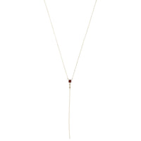 Collier en or jaune sertie de diamant - Garnet & Diamond