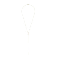 Collier en or jaune sertie de diamant - Garnet & Diamond