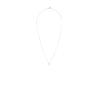 Collier en or jaune sertie de diamant - Diamant & Onyx vert