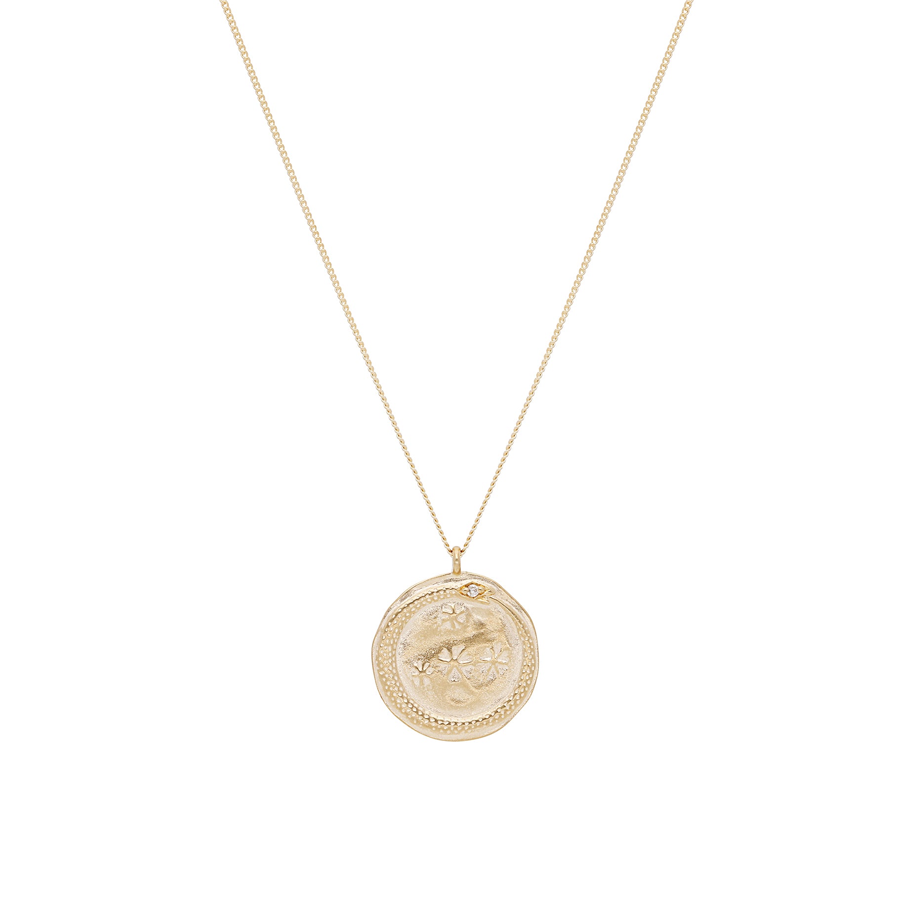 Collier en or jaune sertie de diamant - Or jaune & Diamant