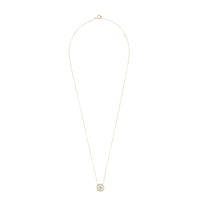 Yellow and white gold necklace set with diamonds - Diamonds