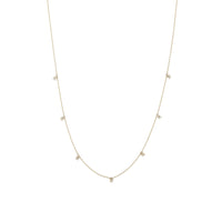 Collier ras de cou en or jaune avec diamant - Diamant
