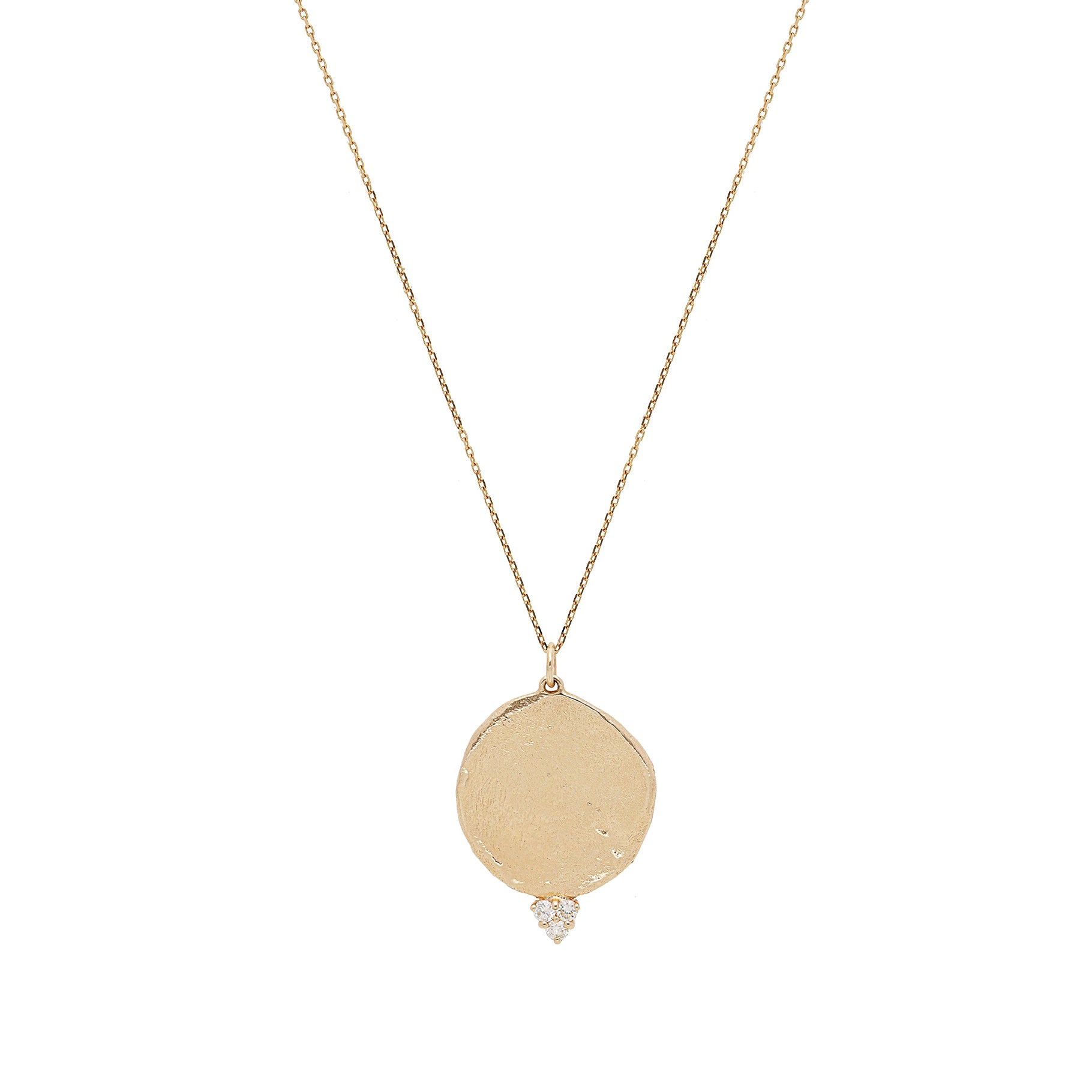 Collier en or jaune sertie de diamant - Diamant