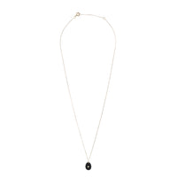 Collier oeil en or jaune avec diamant - Onyx noir & Diamant